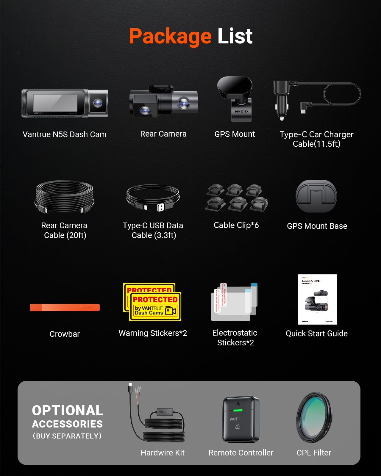 4-Channel 360° Dash Cam with WiFi GPS Night Vision & Parking Mode
