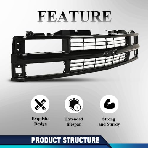 PIT66 Chevy Silverado Grille 4511