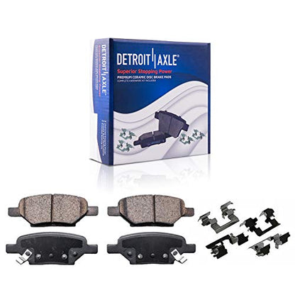Front & Rear Brake Kit with Drilled Slotted Rotors & Ceramic Pads for Camaro V6 2010–2015