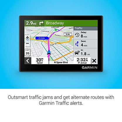 5" GPS Navigator with Touchscreen Maps & Driver Alerts