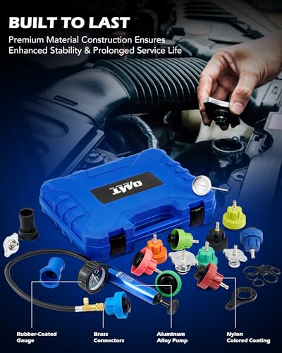 Universal Coolant Pressure Tester Kit for Radiator Leak Detection & Refill