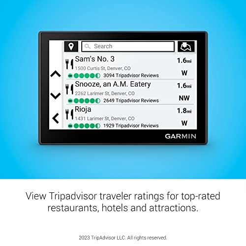 5" GPS Navigator with Touchscreen Maps & Driver Alerts