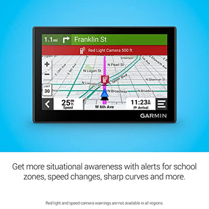 5" GPS Navigator with Touchscreen Maps & Driver Alerts