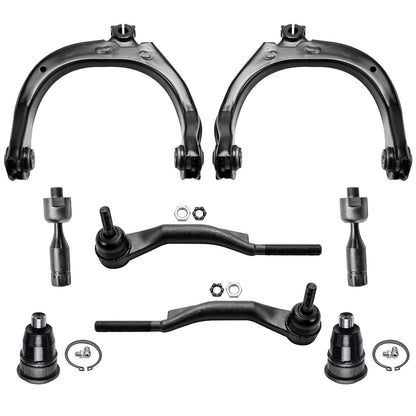 8-Piece Front Suspension Kit with Control Arms Ball Joints & Sway Bar Links for 2WD