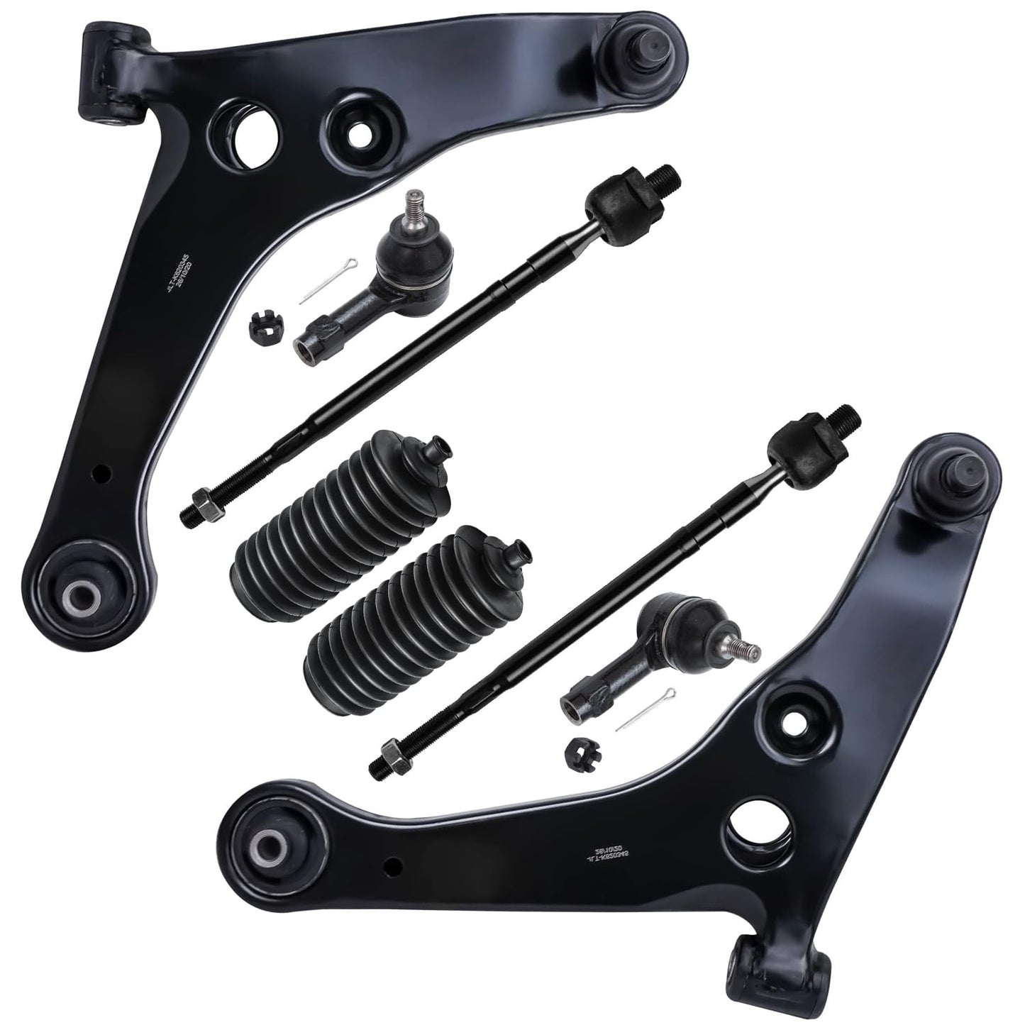 8-Piece Front Suspension Kit with Control Arms Ball Joints & Sway Bar Links for 2WD