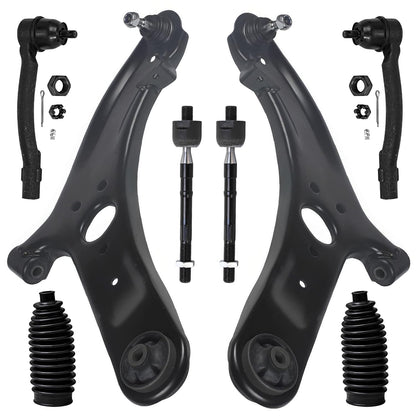 8-Piece Front Suspension Kit with Control Arms Ball Joints & Sway Bar Links for 2WD