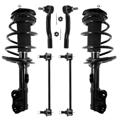 Front & Rear Suspension Kit with Struts Control Arms & Tie Rods for Camaro 2011–2012