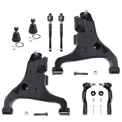 8-Piece Front Suspension Kit with Control Arms Ball Joints & Sway Bar Links for 2WD