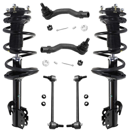 Front & Rear Suspension Kit with Struts Control Arms & Tie Rods for Camaro 2011–2012
