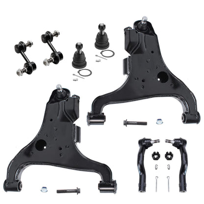 8-Piece Front Suspension Kit with Control Arms Ball Joints & Sway Bar Links for 2WD