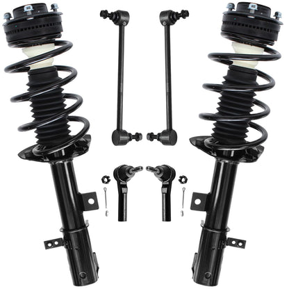 Front & Rear Suspension Kit with Struts Control Arms & Tie Rods for Camaro 2011–2012