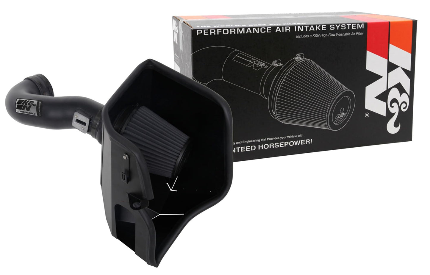 Cold Air Intake System: High-Flow Cotton Filter