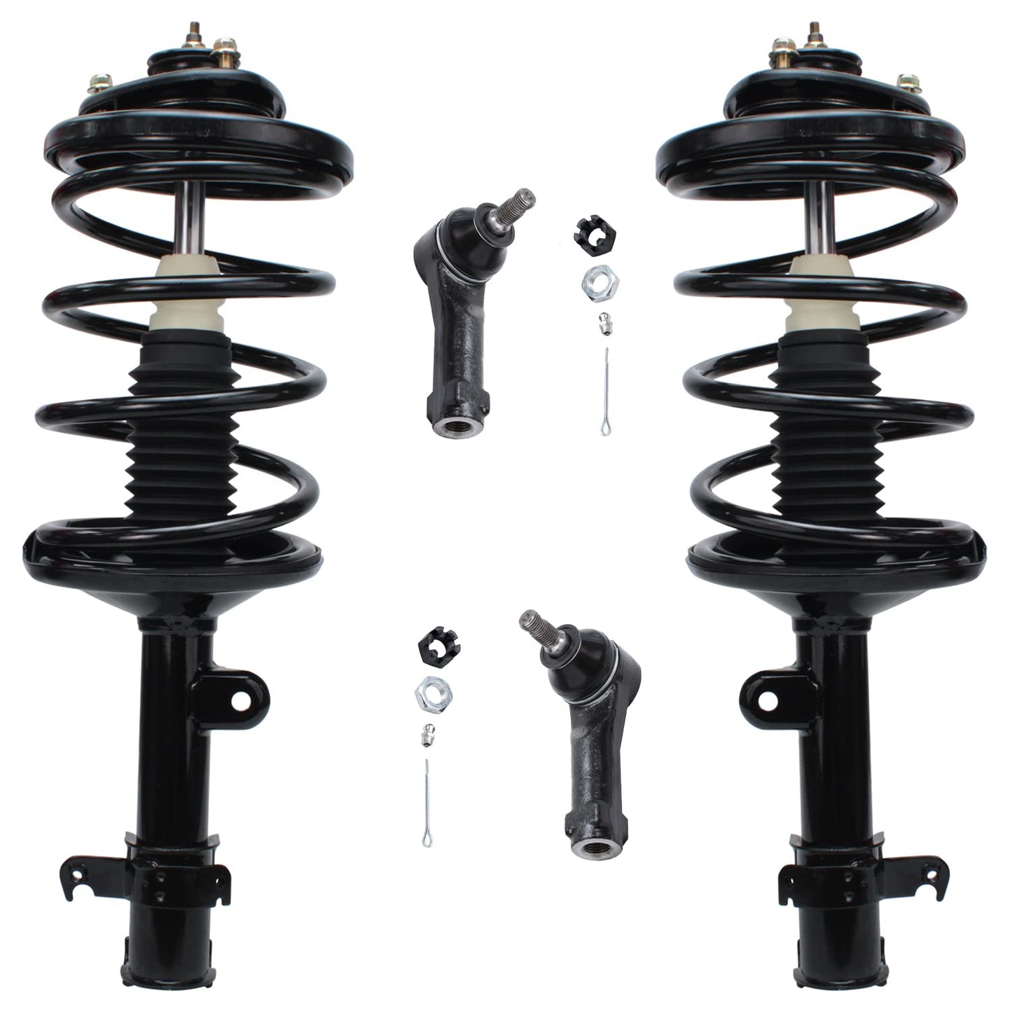 Front & Rear Suspension Kit with Struts Control Arms & Tie Rods for Camaro 2011–2012