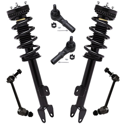 Front & Rear Suspension Kit with Struts Control Arms & Tie Rods for Camaro 2011–2012