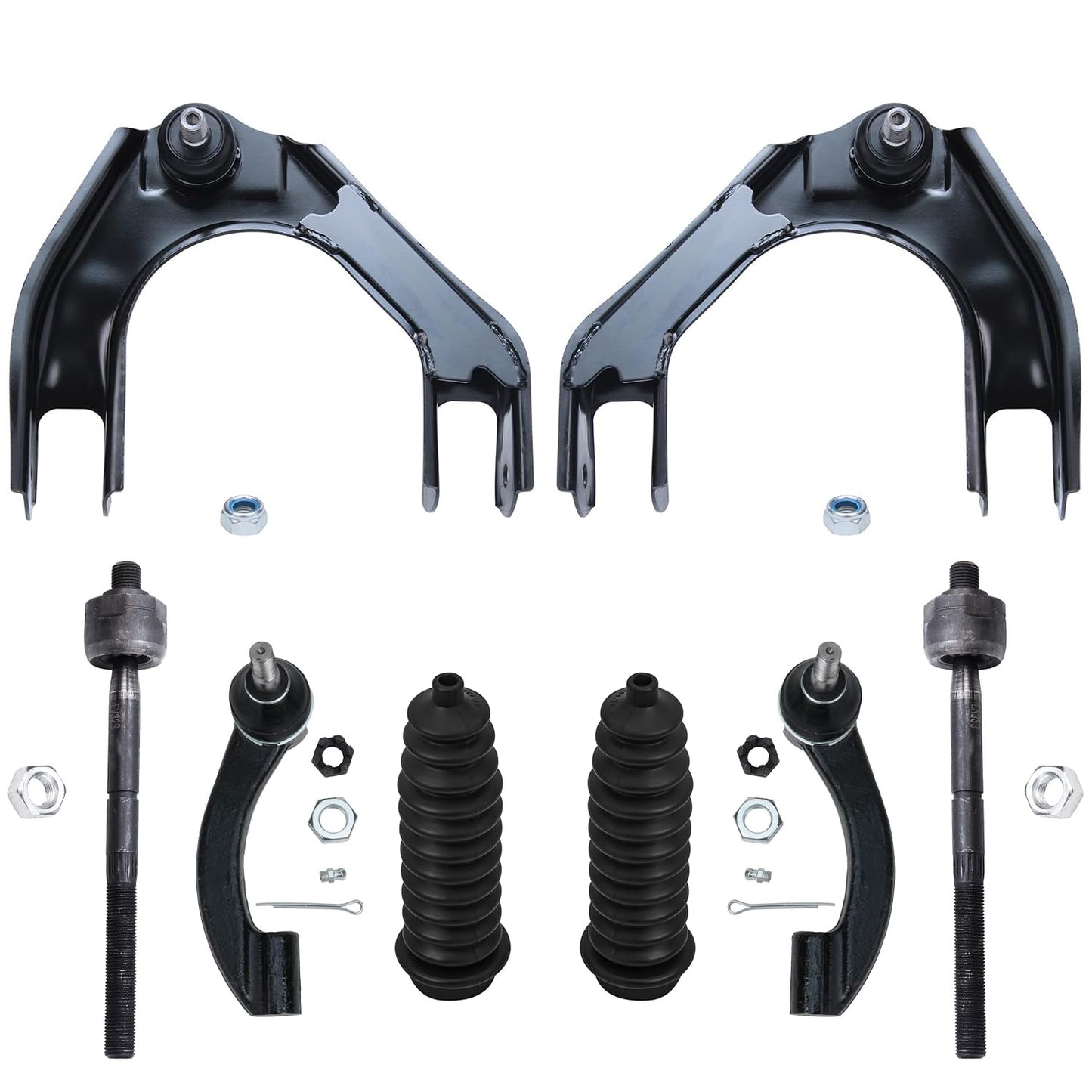 8-Piece Front Suspension Kit with Control Arms Ball Joints & Sway Bar Links for 2WD