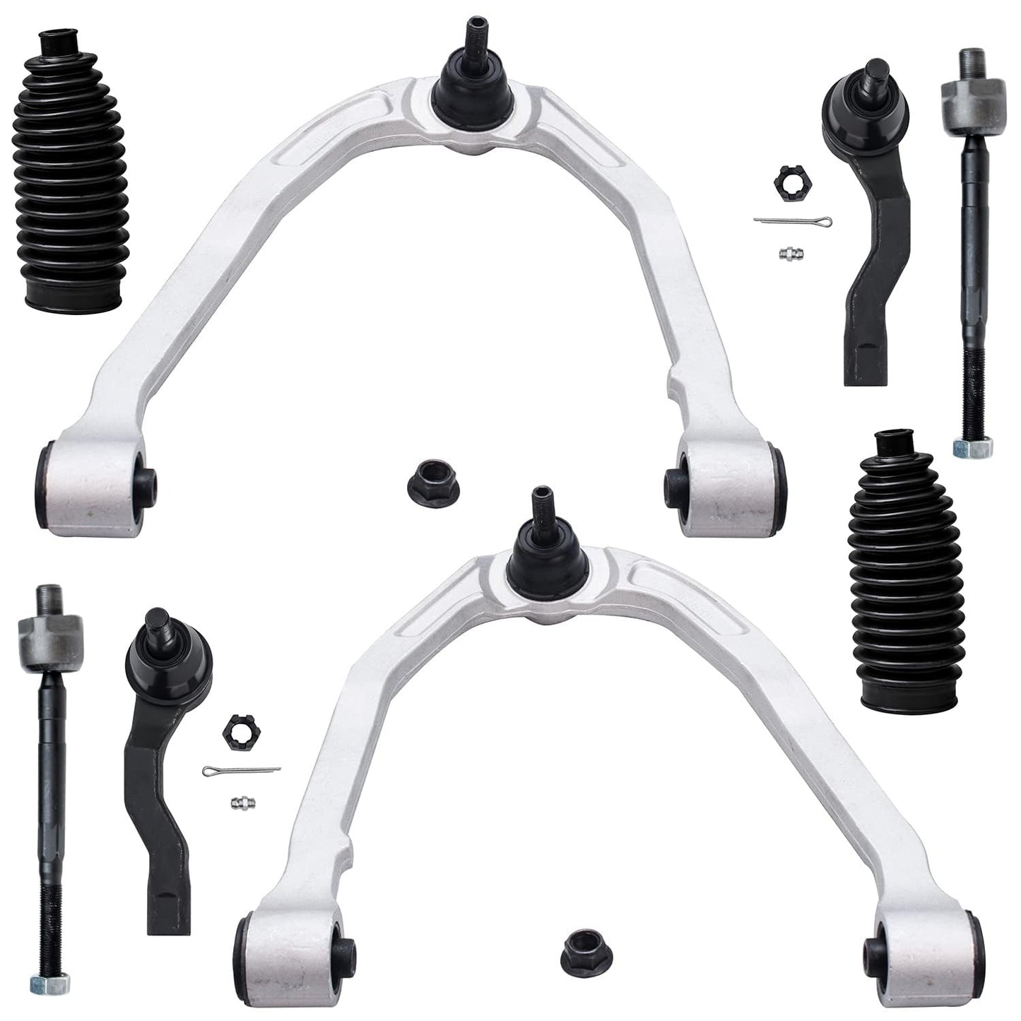 8-Piece Front Suspension Kit with Control Arms Ball Joints & Sway Bar Links for 2WD