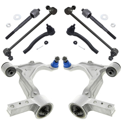 8-Piece Front Suspension Kit with Control Arms Ball Joints & Sway Bar Links for 2WD