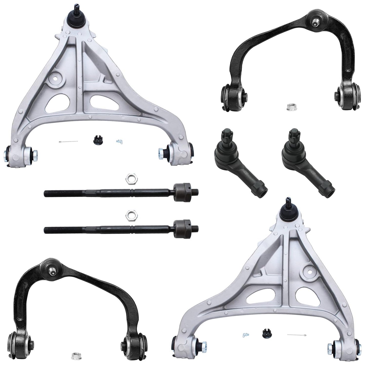 8-Piece Front Suspension Kit with Control Arms Ball Joints & Sway Bar Links for 2WD