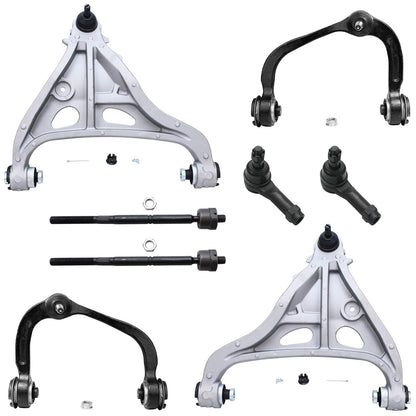 8-Piece Front Suspension Kit with Control Arms Ball Joints & Sway Bar Links for 2WD