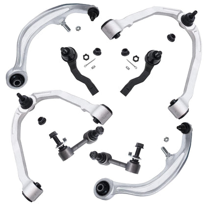 8-Piece Front Suspension Kit with Control Arms Ball Joints & Sway Bar Links for 2WD