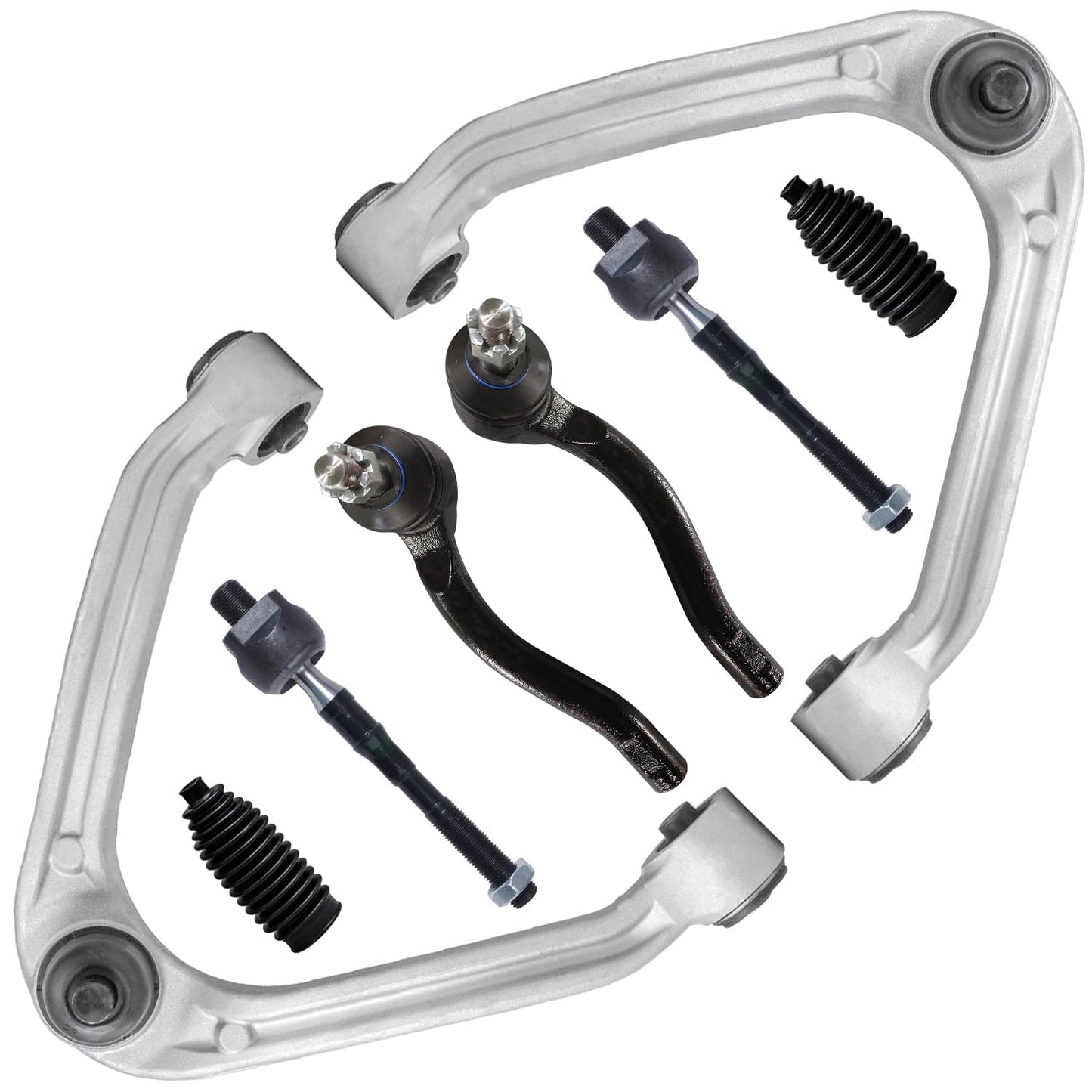 8-Piece Front Suspension Kit with Control Arms Ball Joints & Sway Bar Links for 2WD