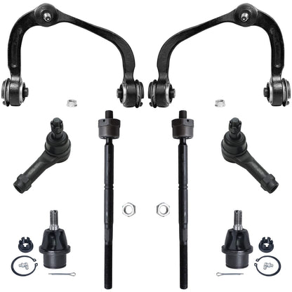 8-Piece Front Suspension Kit with Control Arms Ball Joints & Sway Bar Links for 2WD