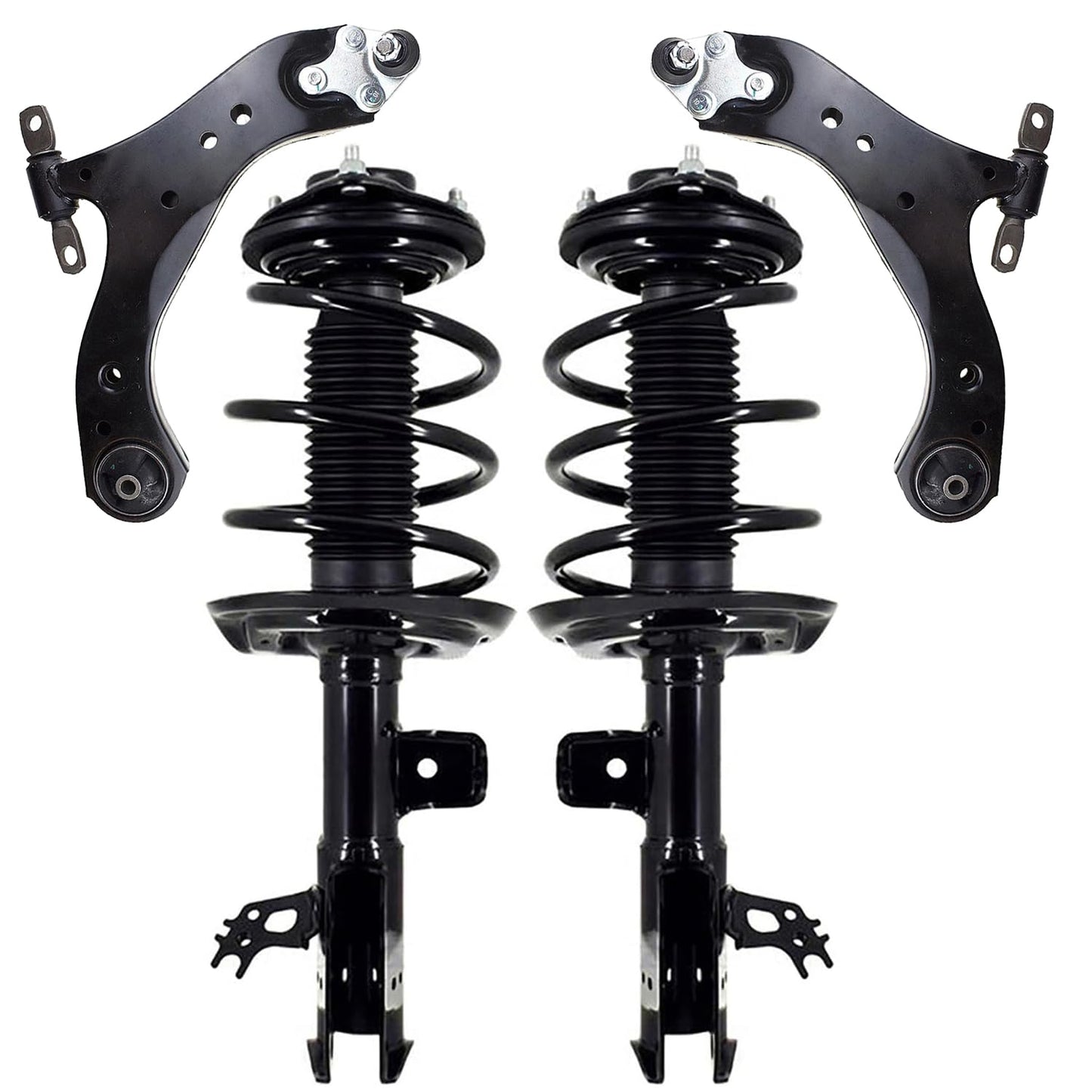 Front & Rear Suspension Kit with Struts Control Arms & Tie Rods for Camaro 2011–2012
