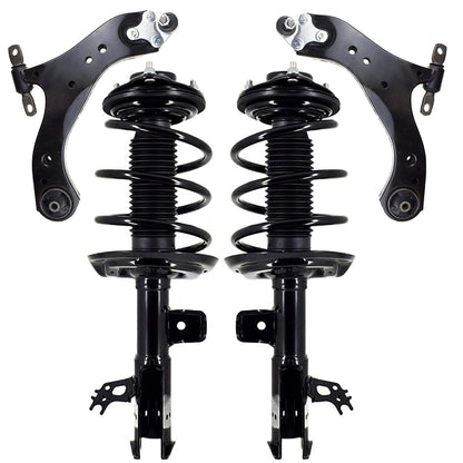 Front & Rear Suspension Kit with Struts Control Arms & Tie Rods for Camaro 2011–2012