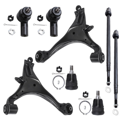 8-Piece Front Suspension Kit with Control Arms Ball Joints & Sway Bar Links for 2WD