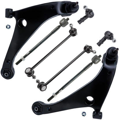 8-Piece Front Suspension Kit with Control Arms Ball Joints & Sway Bar Links for 2WD