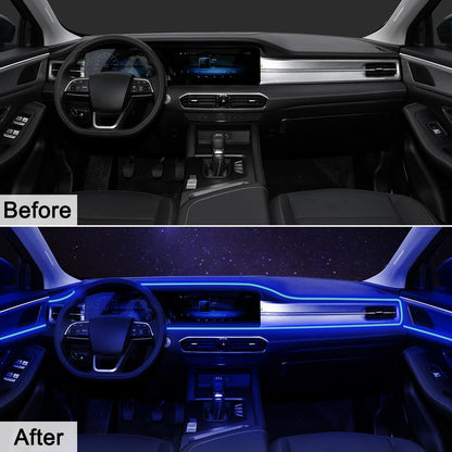 5 in 1 Interior Car LED Strip Lights APP Control