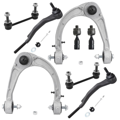 8-Piece Front Suspension Kit with Control Arms Ball Joints & Sway Bar Links for 2WD