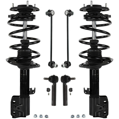 Front & Rear Suspension Kit with Struts Control Arms & Tie Rods for Camaro 2011–2012