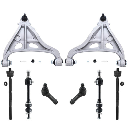 8-Piece Front Suspension Kit with Control Arms Ball Joints & Sway Bar Links for 2WD