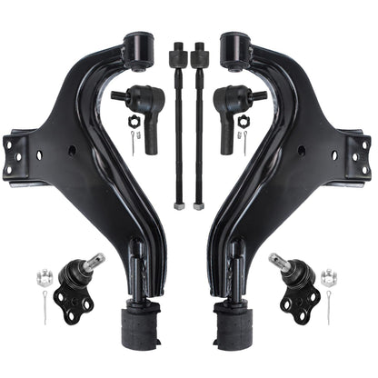 8-Piece Front Suspension Kit with Control Arms Ball Joints & Sway Bar Links for 2WD