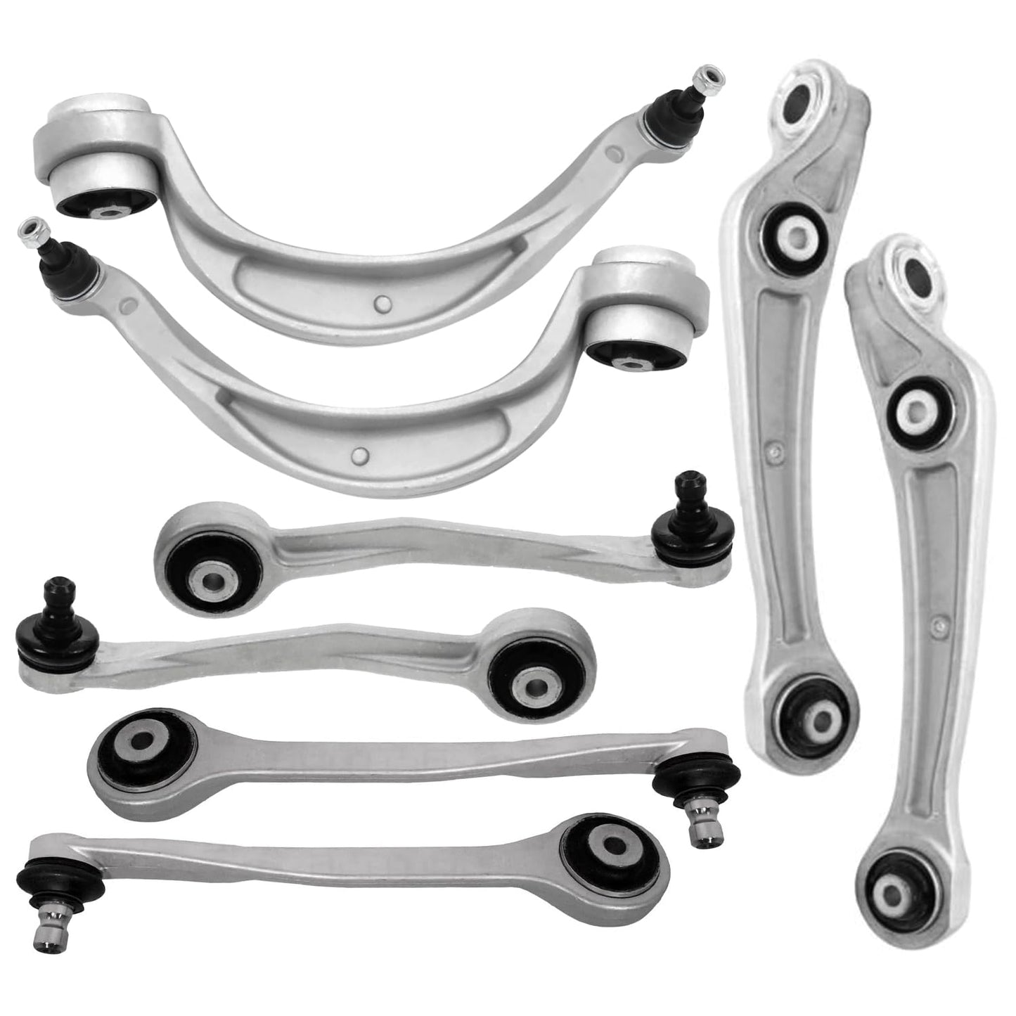 8-Piece Front Suspension Kit with Control Arms Ball Joints & Sway Bar Links for 2WD