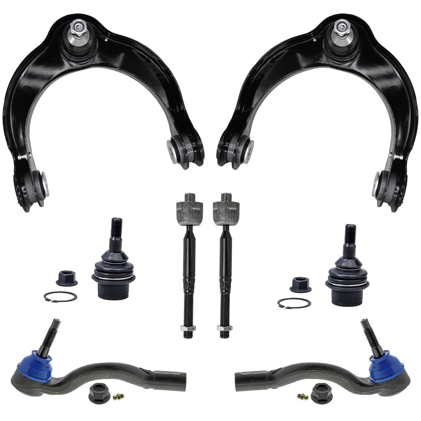 8-Piece Front Suspension Kit with Control Arms Ball Joints & Sway Bar Links for 2WD