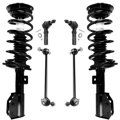 Front & Rear Suspension Kit with Struts Control Arms & Tie Rods for Camaro 2011–2012