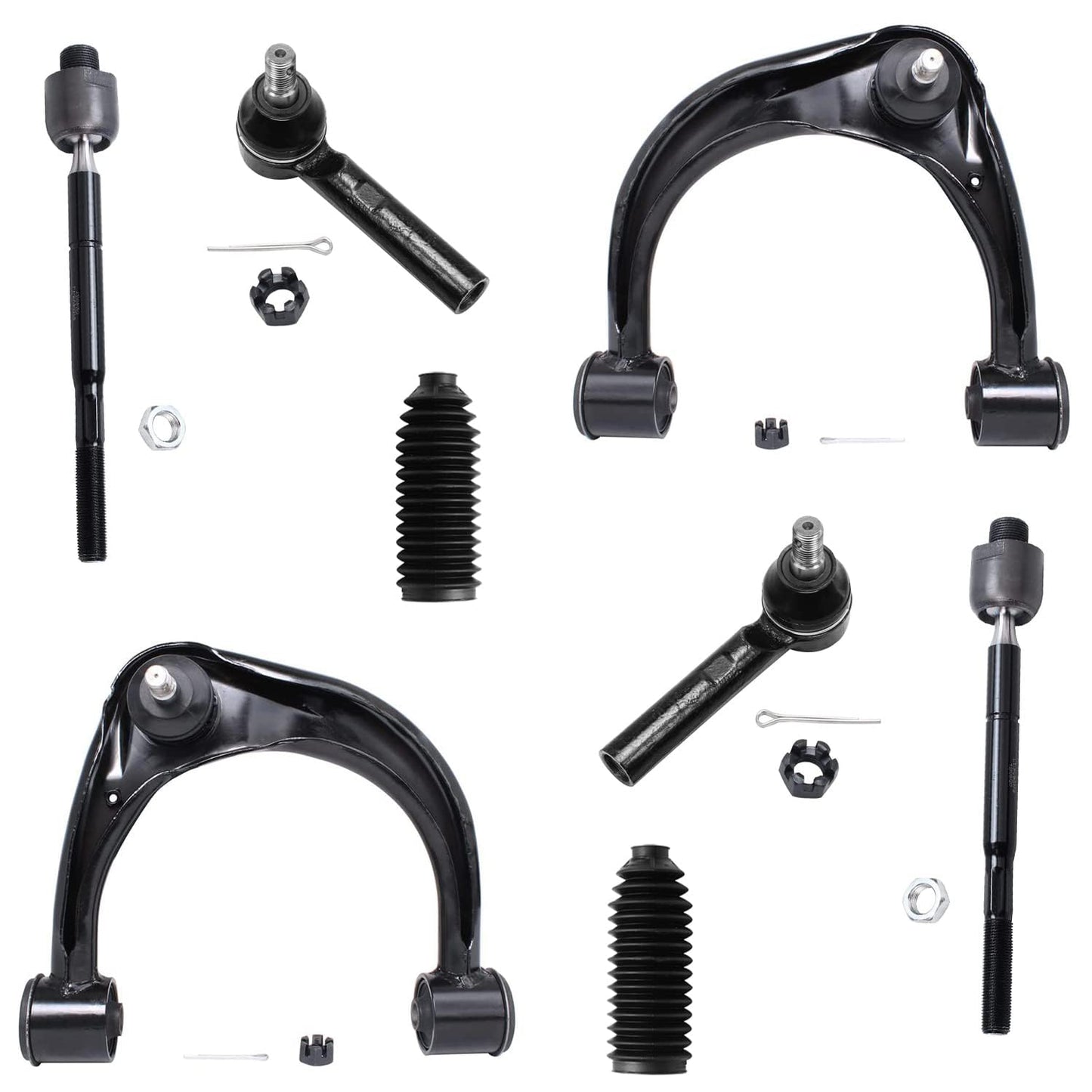 8-Piece Front Suspension Kit with Control Arms Ball Joints & Sway Bar Links for 2WD