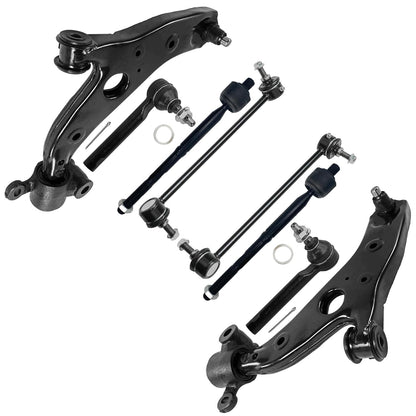 8-Piece Front Suspension Kit with Control Arms Ball Joints & Sway Bar Links for 2WD