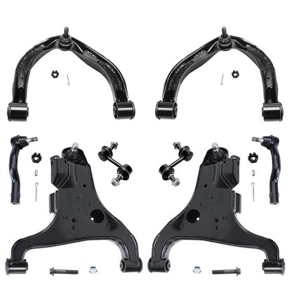 8-Piece Front Suspension Kit with Control Arms Ball Joints & Sway Bar Links for 2WD