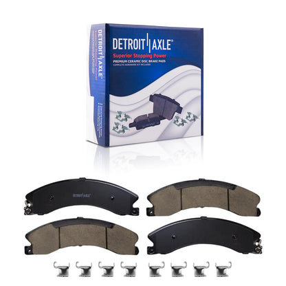 Front & Rear Brake Kit with Drilled Slotted Rotors & Ceramic Pads for Camaro V6 2010–2015