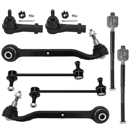 8-Piece Front Suspension Kit with Control Arms Ball Joints & Sway Bar Links for 2WD