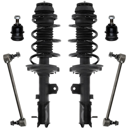 Front & Rear Suspension Kit with Struts Control Arms & Tie Rods for Camaro 2011–2012