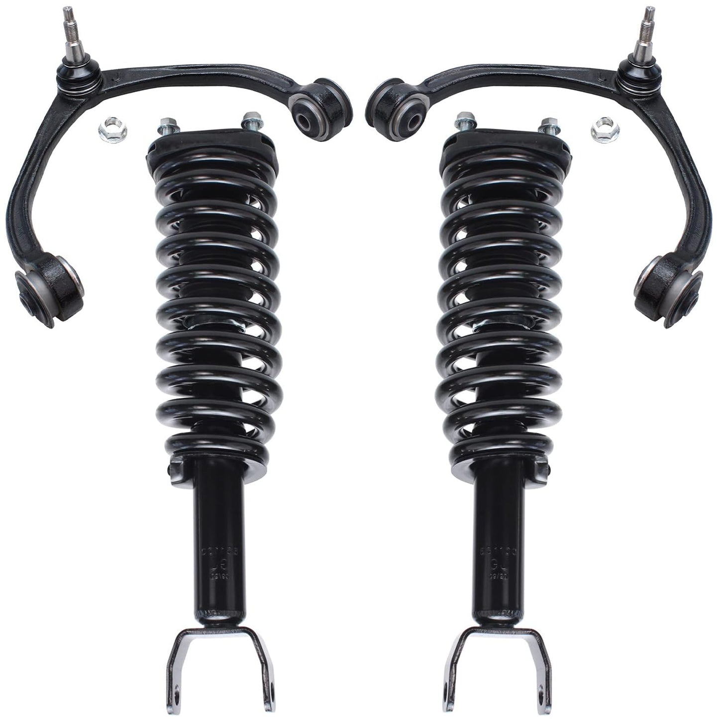 Front & Rear Suspension Kit with Struts Control Arms & Tie Rods for Camaro 2011–2012