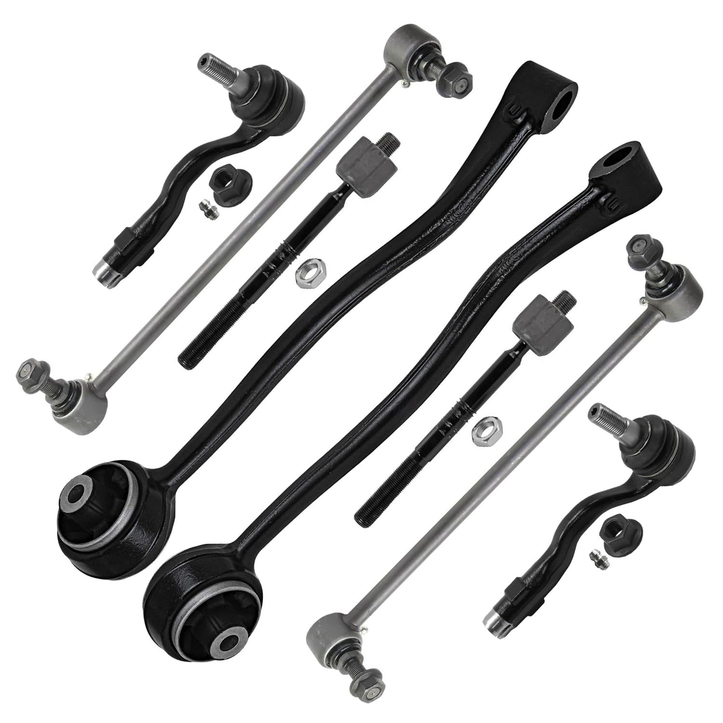 8-Piece Front Suspension Kit with Control Arms Ball Joints & Sway Bar Links for 2WD