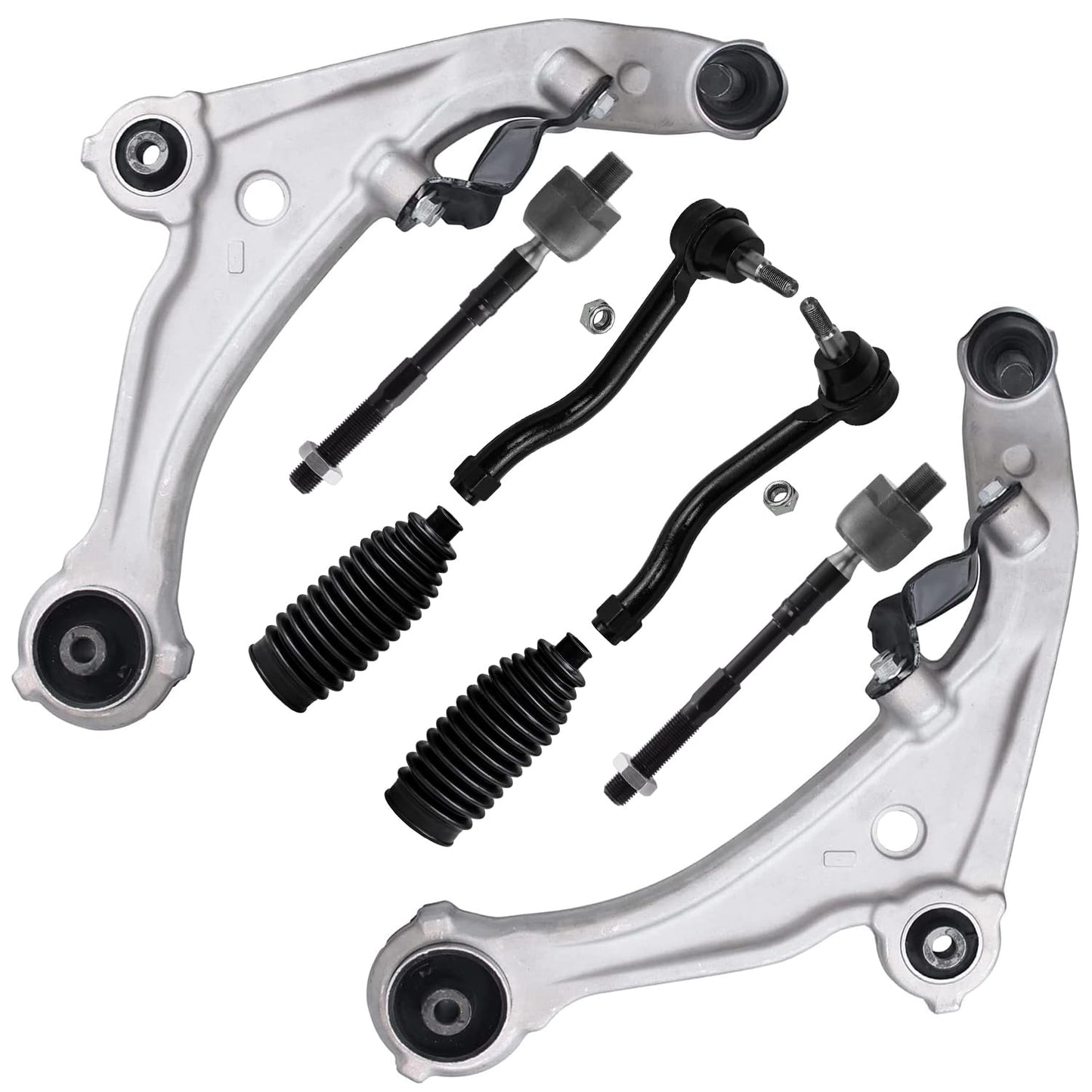 8-Piece Front Suspension Kit with Control Arms Ball Joints & Sway Bar Links for 2WD