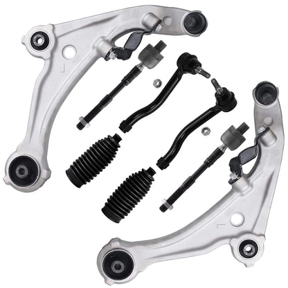8-Piece Front Suspension Kit with Control Arms Ball Joints & Sway Bar Links for 2WD