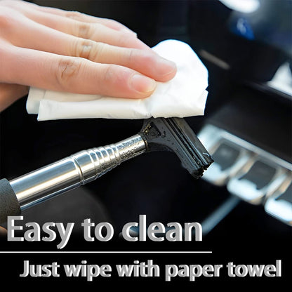 Retractable Rearview Mirror Wiper with Telescopic Rod Water Cleaning Tool