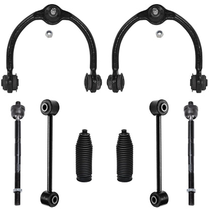 8-Piece Front Suspension Kit with Control Arms Ball Joints & Sway Bar Links for 2WD